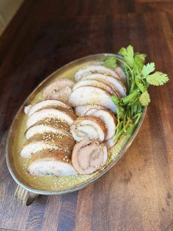 Smoked Turkey Breast with Pipián Verde Mole