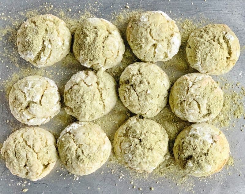 Matcha Cake Cookies