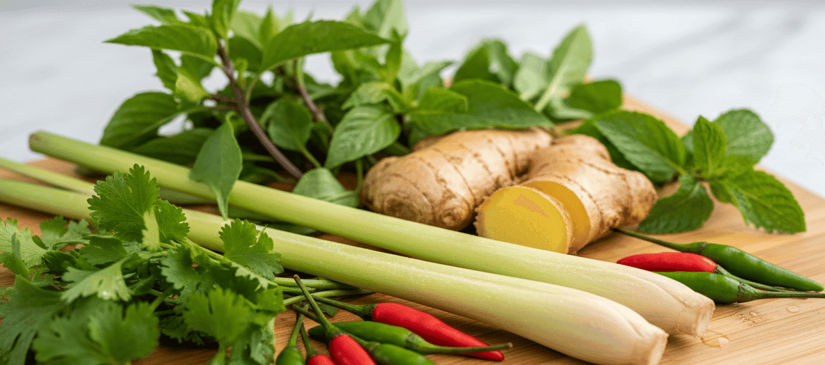 Standing Rib Roast with Tamarind-Coconut Gravy and Charred Brassicas