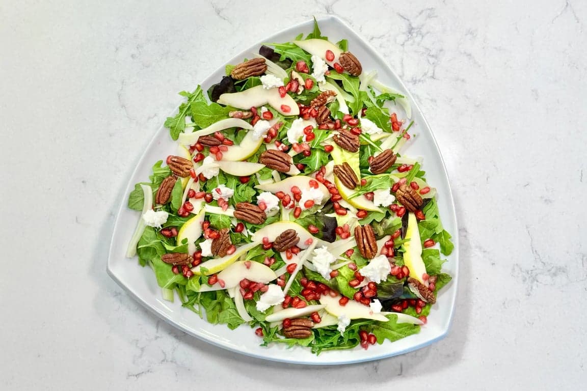 Autumn Arugula Salad with Fennel, Pears, and Pomegranate